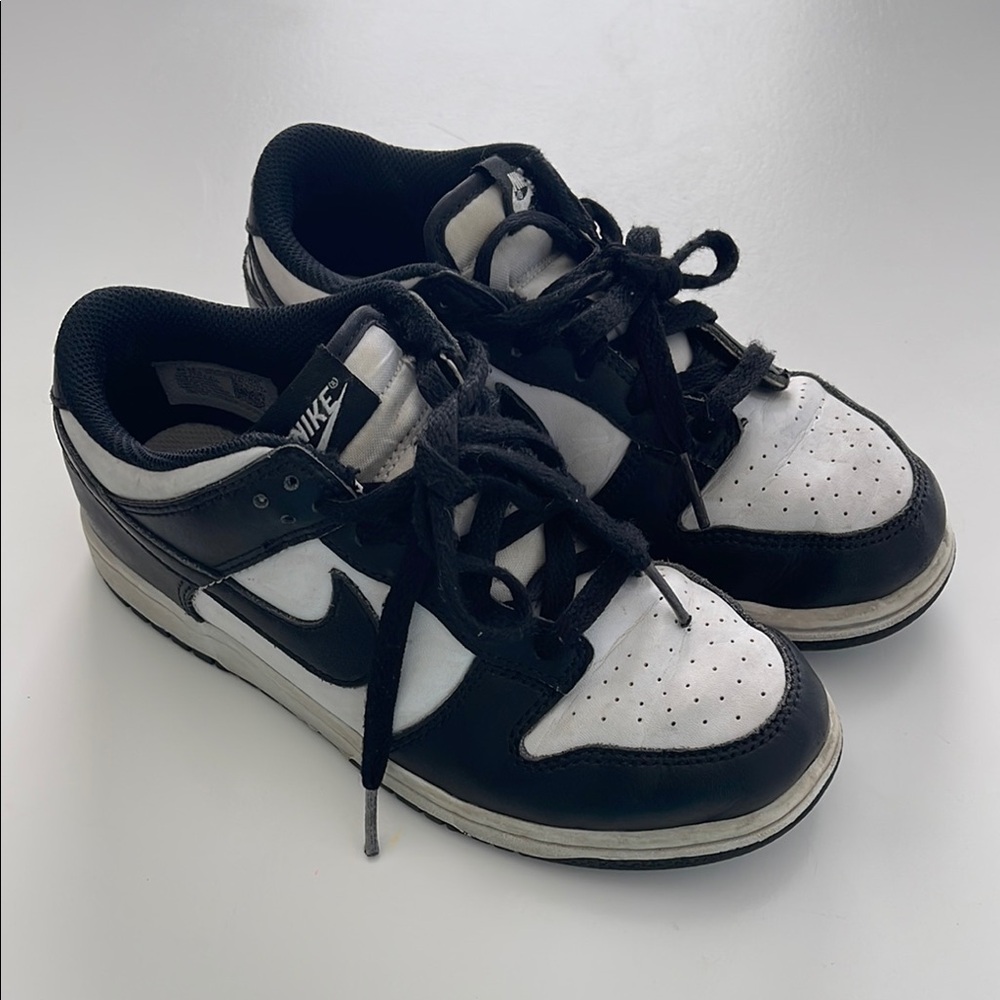 Kids Nike Black and White Panda Dunks Sneakers